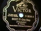 Hot Scroll Victor V-38144 Bennie Moten KC Orchestra-Boot It (Chicago 1929) nice