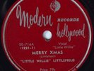 HEAR Blues 78 rpm LITTLE WILLIE LITTLEFIELD Merry X-Mas MODERN 20-716  E+