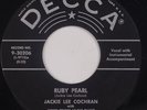 JACKIE LEE COCHRAN: Ruby Pearl NM- Rockabilly DECCA Mariano ’73 Repro 45