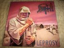 DEATH Leprosy VINYL LP record RARE GREEN LABEL PROMO album EX 1st Pressing 1988