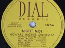 HEAR  Jazz 78 rpm HOWARD McGHEE ORCH Night Mist DIAL 1027 milt jackson