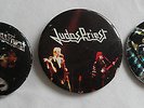 JUDAS PRIEST | 3x big glitter late 70s BUTTON  Metal Vintage Saxon Accept Kutte