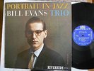 Bill Evans Trio Portrait in jazz LaFaro-Motian Riverside DG blue original