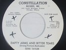Northern Soul 45 - Gerri Taylor - Empty Arms & Bitter Tears - Constellation VG++