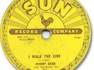Rare JOHNNY CASH Country 78 RPM Record. Get Rhythm/I Walk the Line. Sun 241