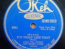 78rpm blues OKEH 8651 PAPA TOO SWEET with GEORGIA TOM DORSEY & TAMPA RED