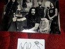MACHINE HEAD HAND SIGNED INDEX CARD WITH PHOTO ROBB FLYNN WHITE BAND ALBUM