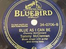TOMMY MCCLENNAN Roll Me, Baby & Blue As I Can Be Bluebird 78 rpm