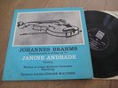 MUSICA ET LITERA  BRAHMS - VIOLIN CONCERTO JANINE ANDRADE    WALTHER