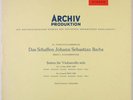PIERRE FOURNIER BACH SOLO CELLO SUITES 1 & 2 ARCHIV ED.1 STEREO SAPM 198186 NM