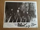 IRON MAIDEN FULLY SIGNED 8 X 10  PHOTO  FROM 1980  SIGNED BY ALL 5 MEMBERS RARE