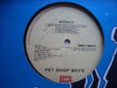 Pet Shop Boys - Actually -  ZIMBABWE SAMPLE LP / COMPANY SLEEVE
