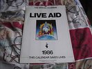 'Live Aid' Original 1986 Calendar - Original 1985 Wembley Pop Concert Photos