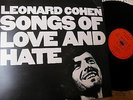 ORIGINAL 1971 vinyl LP LEONARD COHEN SONGS OF LOVE AND HATE CBS S 69004 EXCELLNT