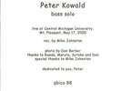 Peter Kowald on QBICO
