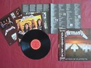 Metallica - Master of Puppets Japan LP OBI 2 MINI POSTERS Megadeth Exodus Accept