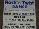 Robby Hood & His Merry Men/Glen Dale/Clifftones 1963 Chard Concert Poster