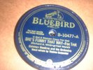 78RPM Bluebird Coleman Hawkins, Shes Funny That Way / Meet Doctor Foo  sharp E