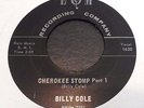 NM- RARE BILLY COLE ARKANSAS ROCKABILLY 45 - CHEROKEE STOMP - FREE SHIPPING