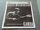 CLASSICAL-ROSSINI/GAMBA/LSO-OVERTURES-DECCA SXL 2266 ED1 WBG RARE