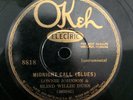 Okeh 8818 Blind Willie Dunn  & Lonnie Johnson  MIDNIGHT CALL E+ 78 rpm