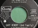 Gary Hendry (And Family) The Bird QUALITY 2204X RARE Mark Fidrych 45 Ex.Cond.