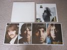 THE BEATLES VINYL DOUBLE LP WHITE ALBUM NUMBERED 2584782 WITH POSTER 4 PICTURES