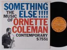 ORNETTE COLEMAN Something Else The Music Of Ornette....CONTEMPORARY LP NM
