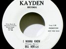 BILL HORTON - HEAR IT - PROMO COPY - I WANNA KNOW / NO ONE CAN TAKE YOUR PLACE