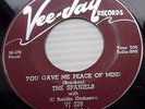 SPANIELS doowop VEE-JAY 45 you gave me peace of mind  Please don't tease bb3380