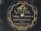 78 RPM -- Jelly Roll Morton's Red Hot Peppers, Victor 20405, EE+  Jazz