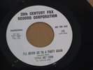 NORTHERN SOUL 45 - LITTLE JOE COOK - I'LL NEVER GO TO A PARTY AGAIN -PROMO -20TH