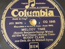 AMERICAN 78 rpm RECORD Columbia BUDDY CLARK Melody Time WALT DISNEY Pianissimo