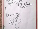 MOTORHEAD - RARE ORIGINAL AUTOGRAPHS / SIGNED SHEET + PHOTO - LEMMY ETC LAST 1