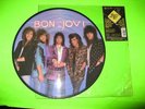 BON JOVI SLIPPERY WHEN WET LIMITED EDITION PICTURE DISC  RECORD VINYL LP