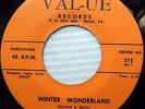 BLUE NOTES doowop 45 WINTER WONDERLAND O HOLY NIGHT christmas on VAL-UE cc1388