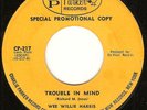 WEE WILLIE HARRIS I Go Ape (Neil Sedaka) /Trouble In Mind  rockabilly R&R dj 45