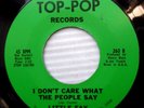 LITTLE FAY doowop 45 I DON'T CARE WHAT PEOPLE SAY JOEY WON'T YOU ASK ME e8001