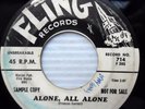 ARTIE LEWIS alone all alone Why don't they believe us`60 ROCKABILLY WLP 45 e7159