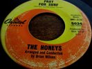 PRAY FOR SURF // THE HONEYS 1963 CAPITOL 45 SINGLE--RARE SURF'N'DRAG GIRL GROUP