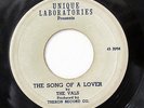 THE VALS-THE SONG OF A LOVER /COMPENSATION CHECK ON UNIQUE LABORATORIES ULTRA RA