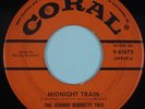 JOHNNY BURNETTE TRIO: Midnight Train CORAL Rockabilly USA Orig 45 HEAR
