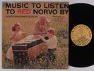 RED NORVO Music To Listen To Red Norvo By CONTEMPORARY LP VG++ mono promo