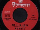 RONNIE & CRAYONS: Am I In Love 45 (dj) Oldies