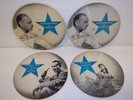 FAMOUS RECORD CO. Picture Disc 4-Lot John Barrymore/Luise Rainer/Franchot Tone