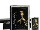 Coffret cadeau  officiel Johnny Hallyday. Etui cigarettes + briquet gaz