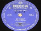 BRENDA LEE 1960 I´m Sorry/That´s All You Gotta Do RARE  Ex 78 RPM 10” BRAZIL