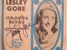 LESLIE GORE I Don't Want To Be A Loser  Mercury 72270 AUTOGRAPHED