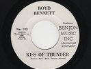 KY. TEEN R&R BOYD BENNETT Kiss Of Thunder/Ba-Bah BENJON 102 M-  HEAR BOTH NOW