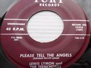 LEWIS LYMON & TEENCHORDS please tell angels Honey FURY 2nd press Doowop bb2692